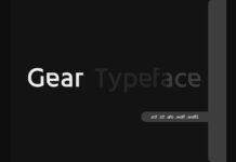 Gear Font Poster 1