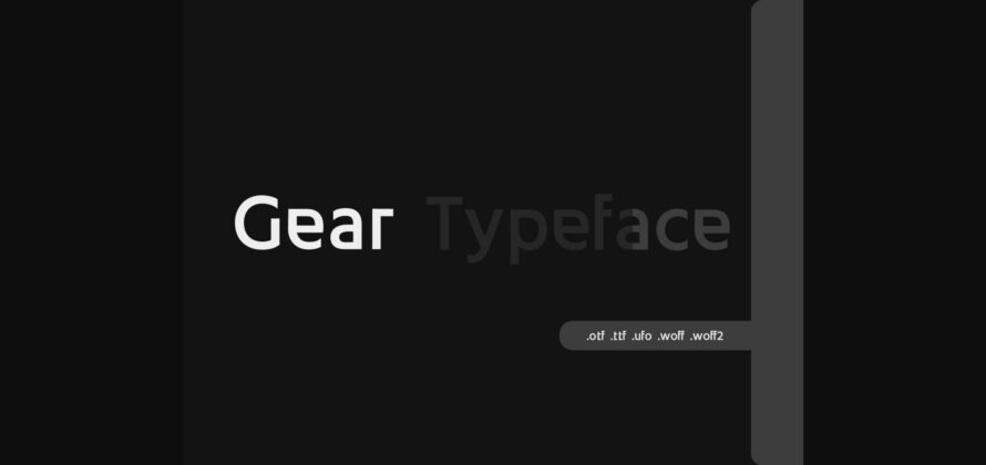 Gear Font Poster 1