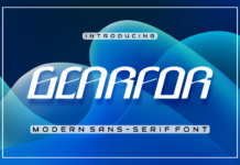 Gearfor Font Poster 1