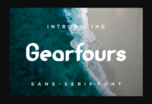 Gearfours Font Poster 1