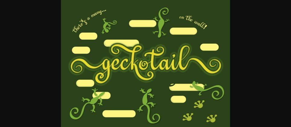 Geckotail Font Poster 3