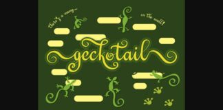 Geckotail Font Poster 1