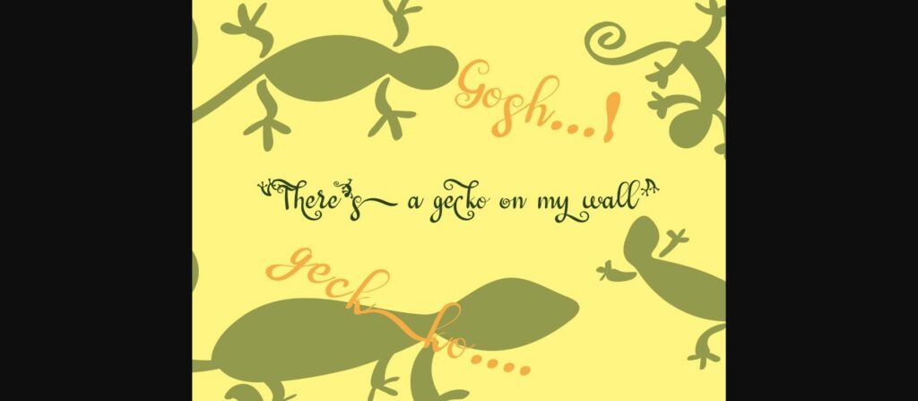 Geckotail Font Poster 4