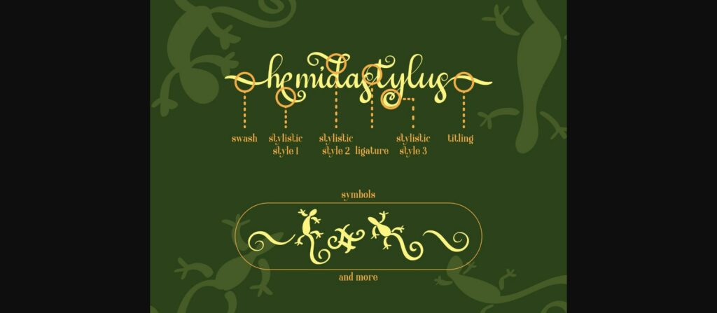 Geckotail Font Poster 5