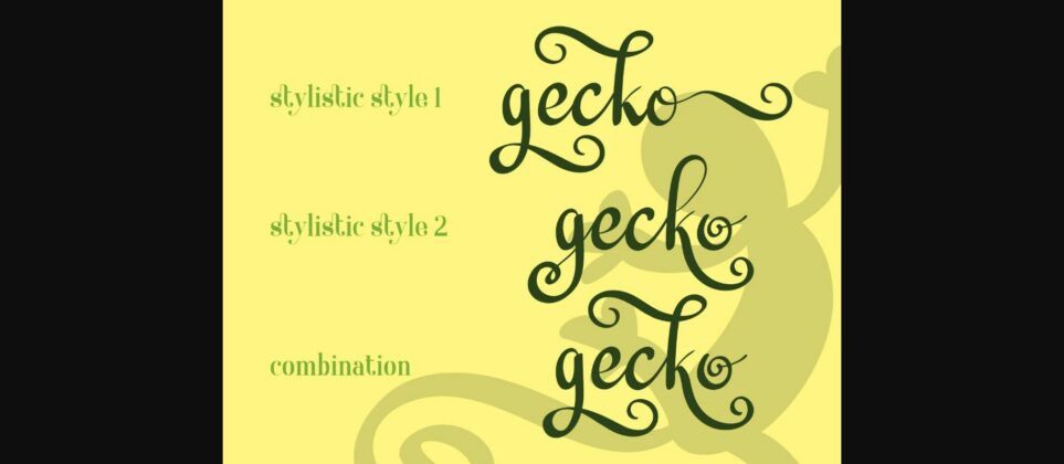 Geckotail Font Poster 6