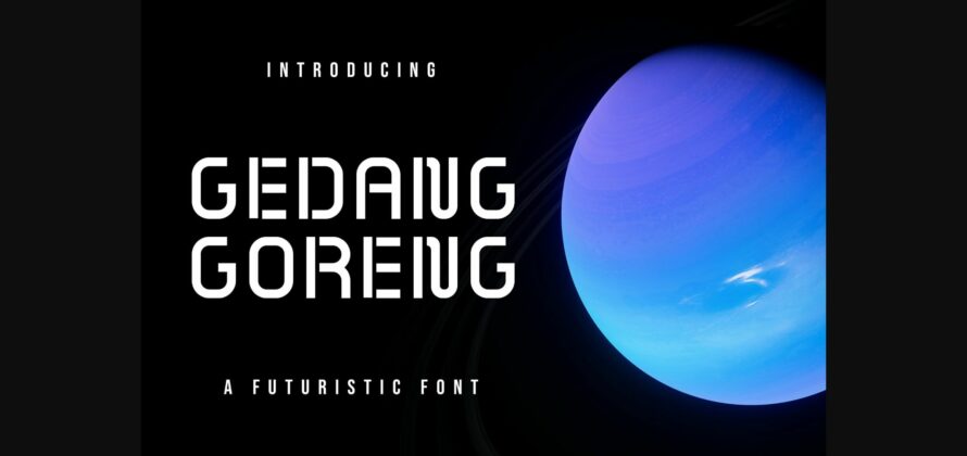 Gedang Goreng Font Poster 3