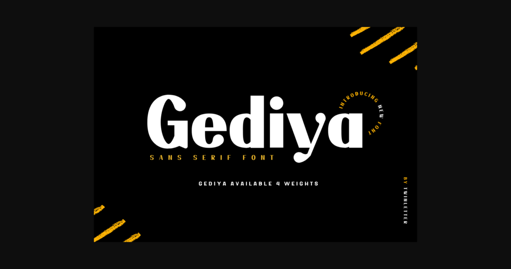 Gediya Font Poster 1