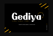 Gediya Font Poster 1