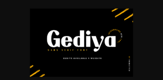 Gediya Font Poster 1