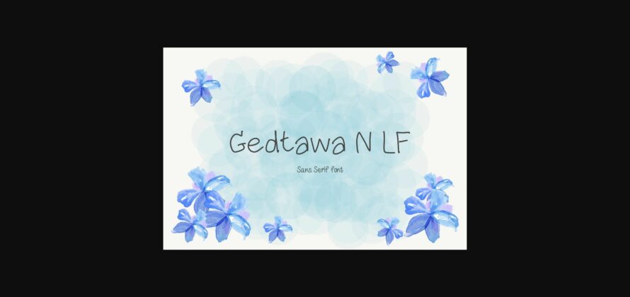 Gedtawa N Lf Font Poster 3