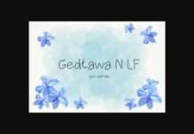 Gedtawa N Lf Font Poster 1