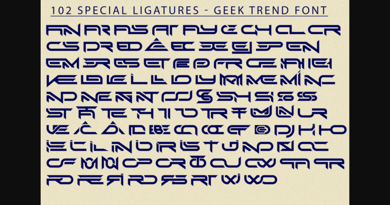 Geek Trend Font Poster 9