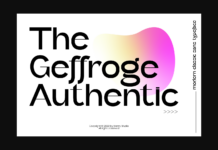 Geffroge Authentic Font Poster 1