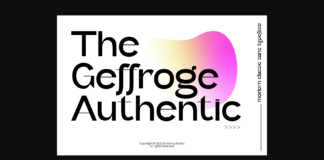 Geffroge Authentic Font Poster 1