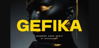 Gefika Font Poster 1