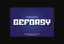 Geforsy Font Geforsy Font Poster 1