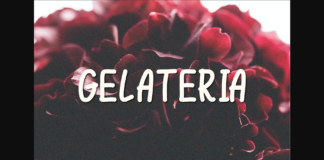 Gelateria Font Poster 1