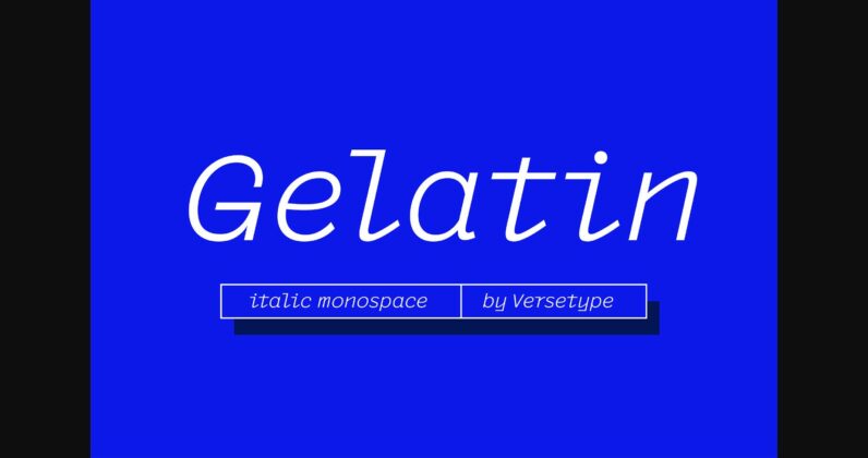 Gelatin Font Poster 3