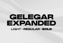 Gelegar Expanded Font Poster 1