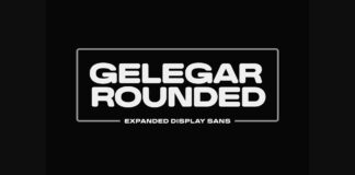 Gelegar Rounded Font Poster 1