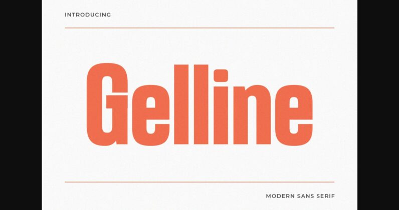 Gelline Font Poster 3