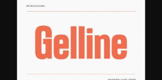 Gelline Font Poster 1