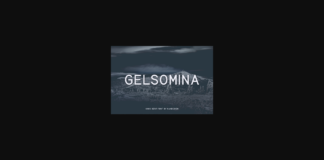 Gelsomina Font Poster 1