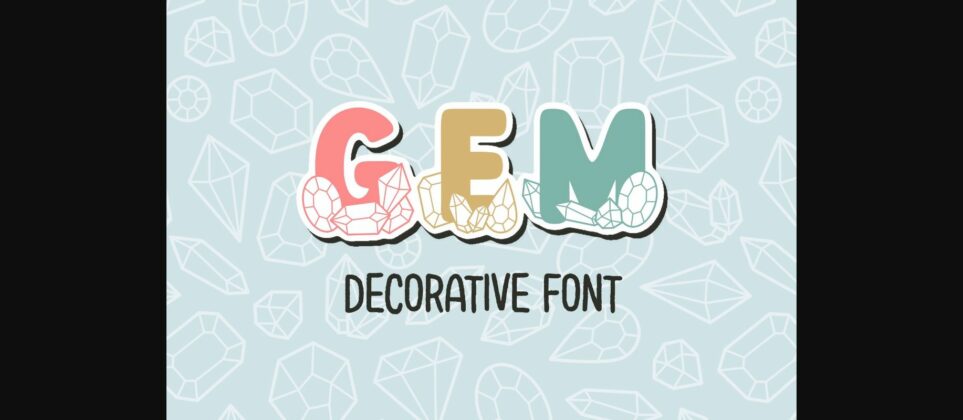 Gem Font Poster 3