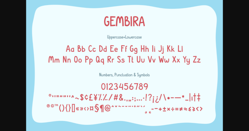 Gembira Font Poster 4