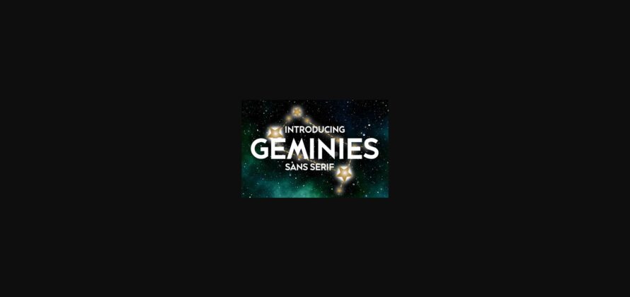 Geminies Font Poster 3