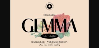 Gemma Font Poster 1