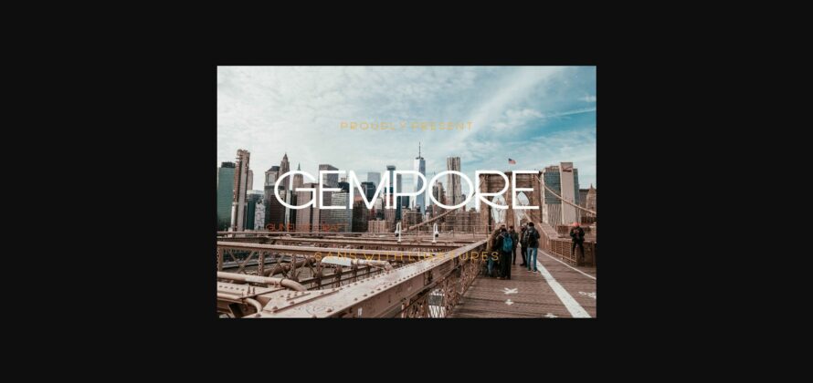 Gempore Font Poster 3