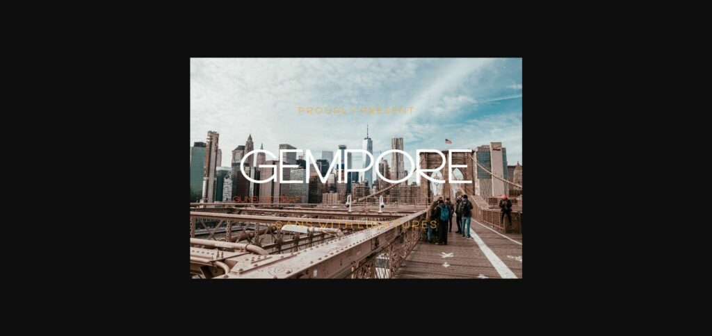 Gempore Font Poster 1