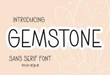Gemstone Font Poster 1