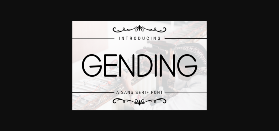 Gending Font Poster 3