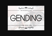 Gending Font Poster 1