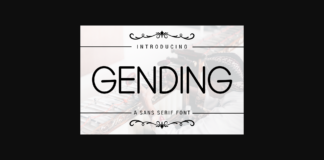 Gending Font Poster 1