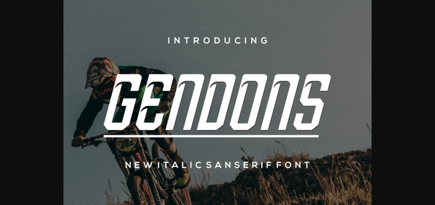 Gendons Font Poster 3