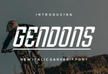 Gendons Font Poster 1