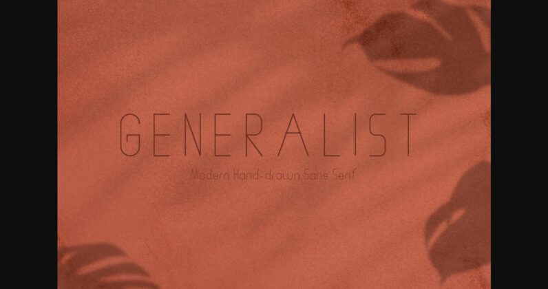Generalist Font Poster 3