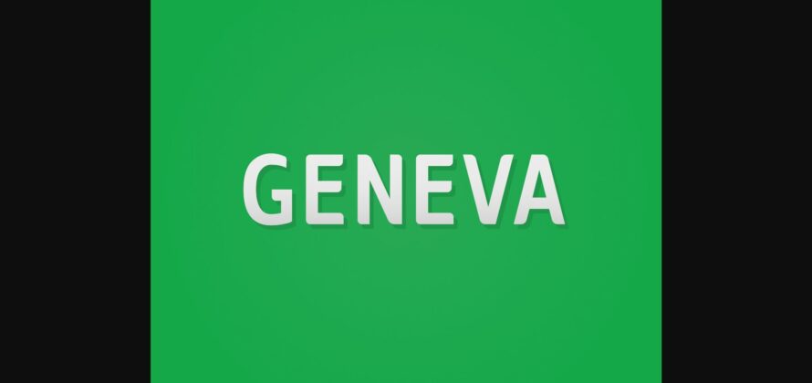 Geneva Font Poster 3
