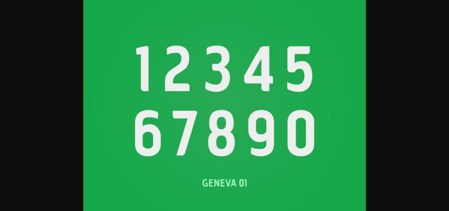 Geneva Font Poster 5