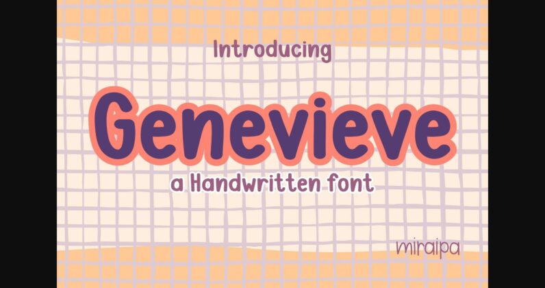 Genevieve Font Poster 3