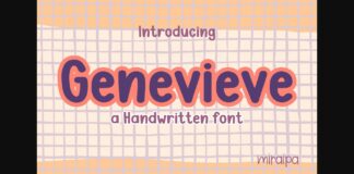 Genevieve Font Poster 1