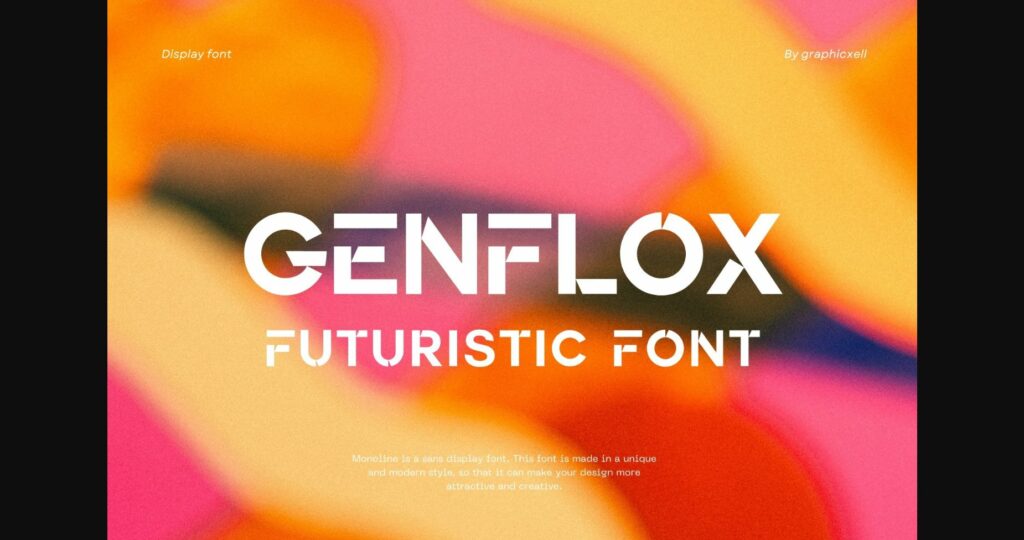 Genflox Font Poster 3