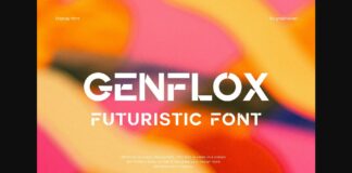 Genflox Font Poster 1