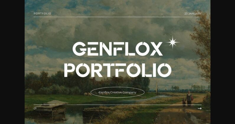 Genflox Font Poster 6