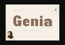 Genia Font Poster 1