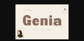 Genia Font Poster 1