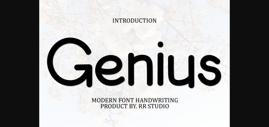 Genius Font Poster 3